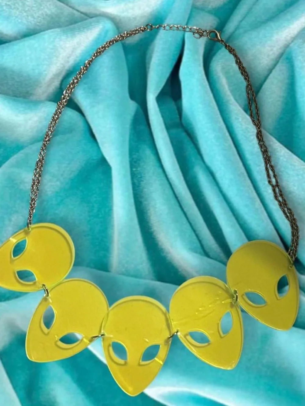 Neon Alien Necklace
